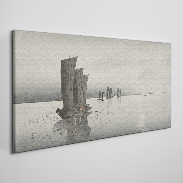A peaceful journey on the waters Print on canvas