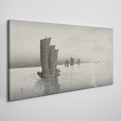 A peaceful journey on the waters Print on canvas