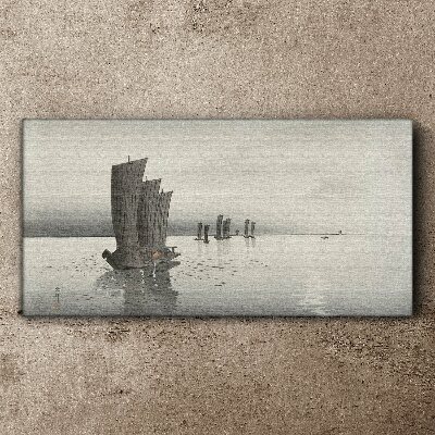 A peaceful journey on the waters Print on canvas