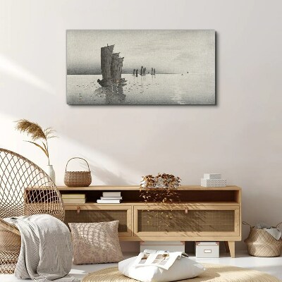A peaceful journey on the waters Print on canvas