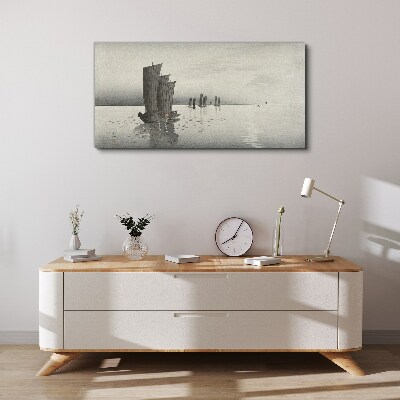 A peaceful journey on the waters Print on canvas