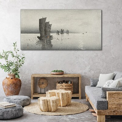 A peaceful journey on the waters Print on canvas