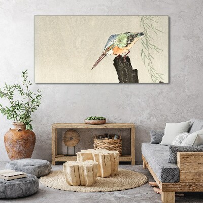 Animals birds kingfisher Canvas Wall art