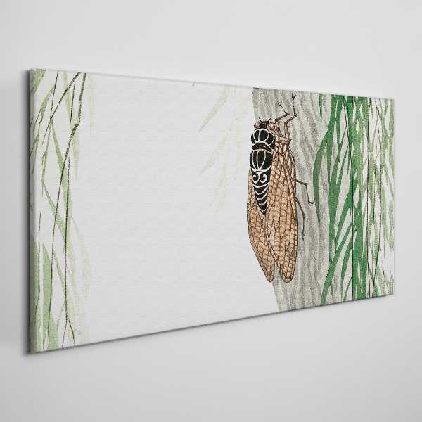 Chirping in the green Canvas wall art
