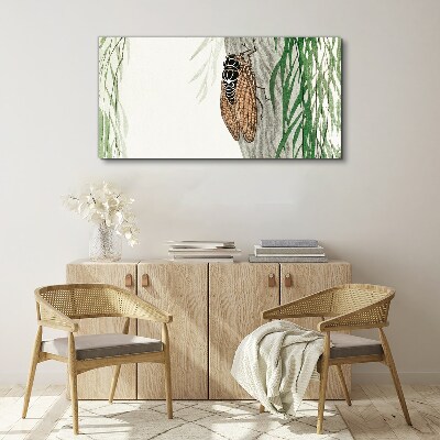 Chirping in the green Canvas wall art