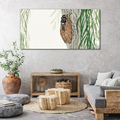 Chirping in the green Canvas wall art