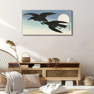Animal bird crow heaven Canvas Wall art