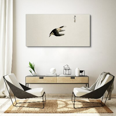 A bird's flight in silence Print on canvas