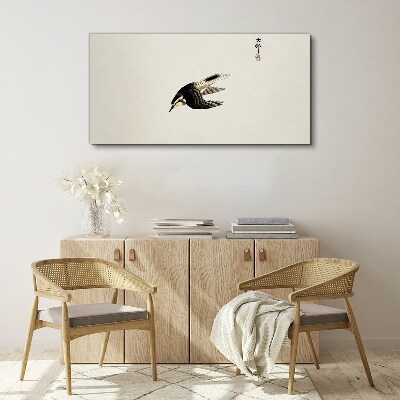 A bird's flight in silence Print on canvas