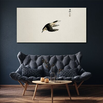 A bird's flight in silence Print on canvas