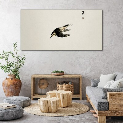 A bird's flight in silence Print on canvas