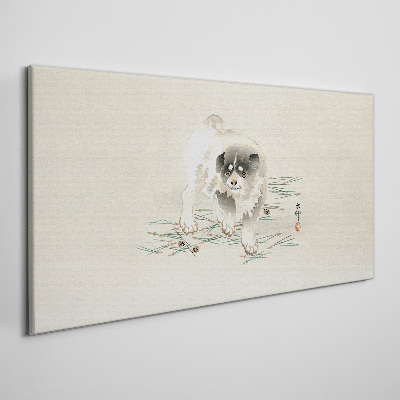 Modern dog animal Canvas Wall art