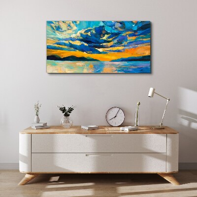 Sea ​​sunset sky Canvas Wall art