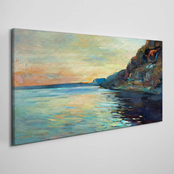 A peaceful seaside landscape Print on canvas