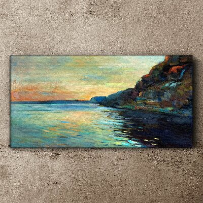A peaceful seaside landscape Print on canvas