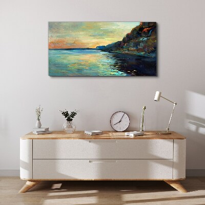 A peaceful seaside landscape Print on canvas