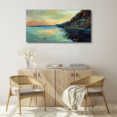 A peaceful seaside landscape Print on canvas