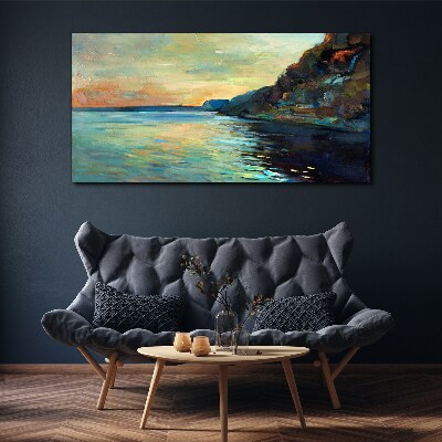 A peaceful seaside landscape Print on canvas
