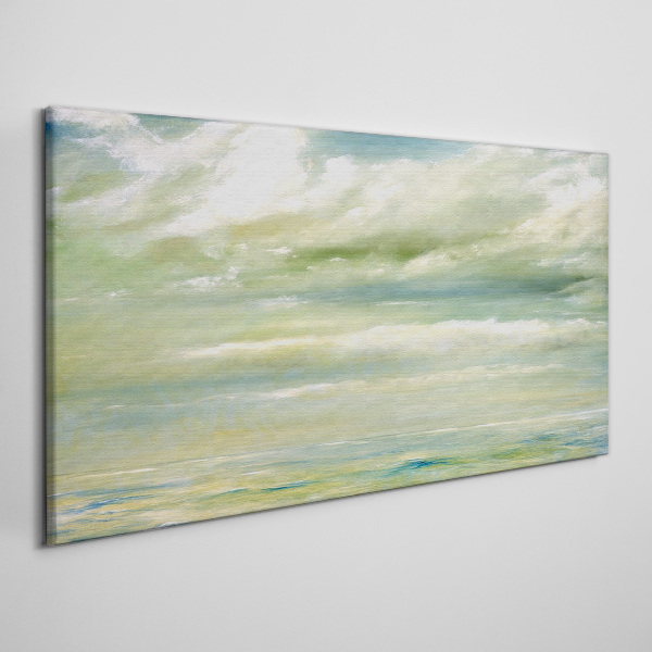 Peaceful sky over the sea Print on canvas