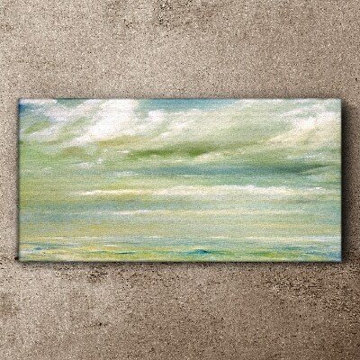 Peaceful sky over the sea Print on canvas