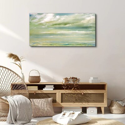 Peaceful sky over the sea Print on canvas