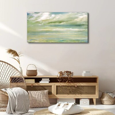 The sky clouds sea Canvas Wall art