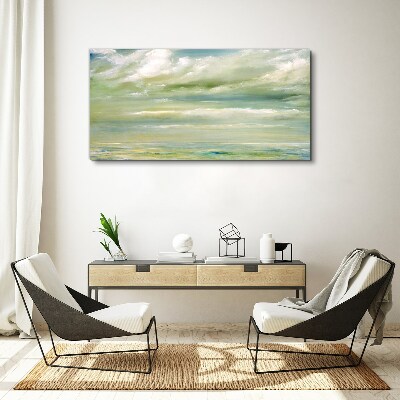 Peaceful sky over the sea Print on canvas