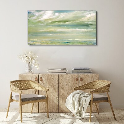 Peaceful sky over the sea Print on canvas