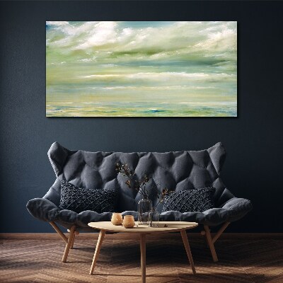 Peaceful sky over the sea Print on canvas