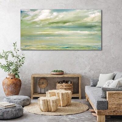 Peaceful sky over the sea Print on canvas