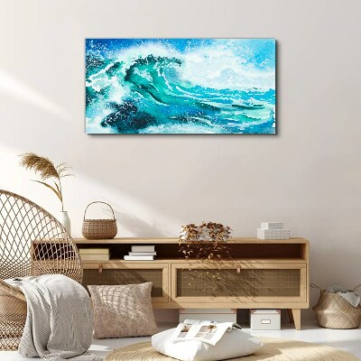 Sea waves nature Canvas Wall art