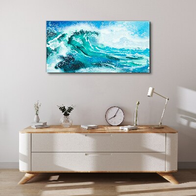 Sea waves nature Canvas Wall art