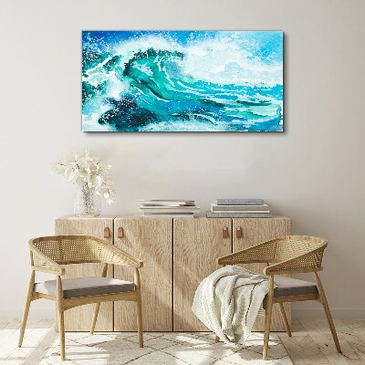 Sea waves nature Canvas Wall art