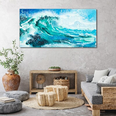 Sea waves nature Canvas Wall art