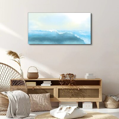 Abstract sea waves Canvas Wall art