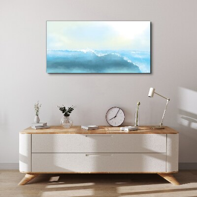 Abstract sea waves Canvas Wall art