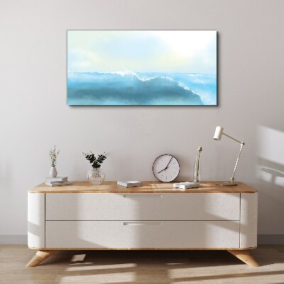 The peace of a sea wave Print on canvas
