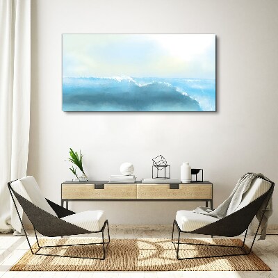 Abstract sea waves Canvas Wall art