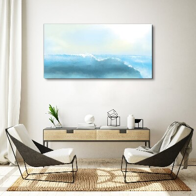 The peace of a sea wave Print on canvas