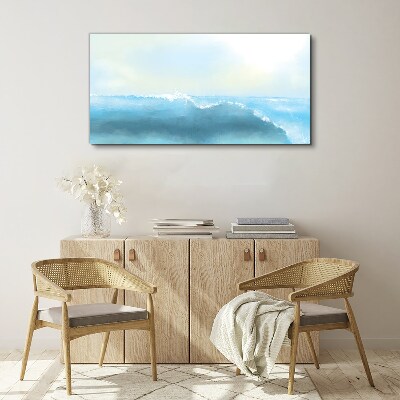 Abstract sea waves Canvas Wall art