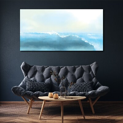 Abstract sea waves Canvas Wall art