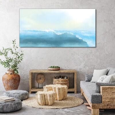 The peace of a sea wave Print on canvas