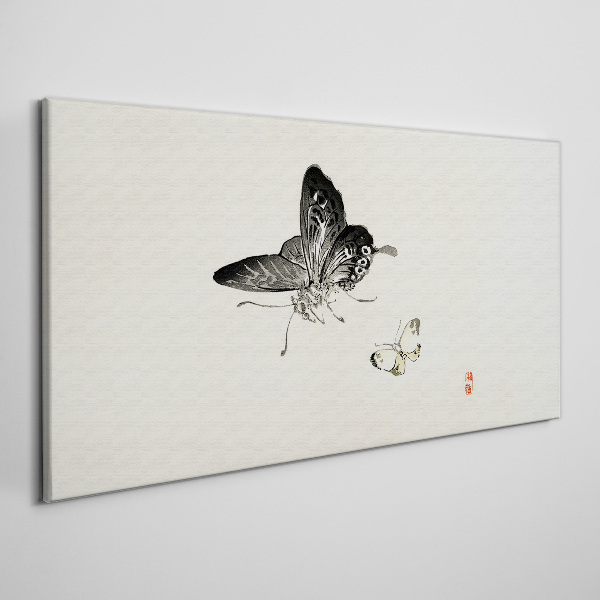 Butterflies in delicate harmony Print on canvas