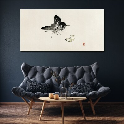 Butterflies in delicate harmony Print on canvas