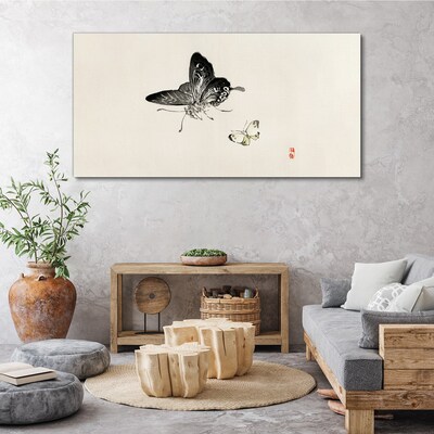 Butterflies in delicate harmony Print on canvas