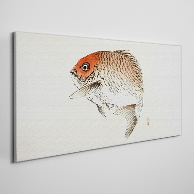Fish in delicate shades Canvas wall art