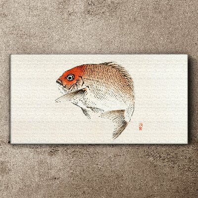 Fish in delicate shades Canvas wall art