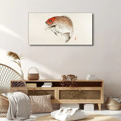 Fish in delicate shades Canvas wall art