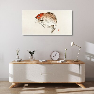 Fish in delicate shades Canvas wall art