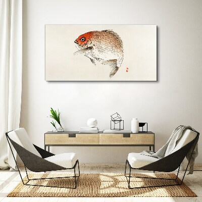 Fish in delicate shades Canvas wall art